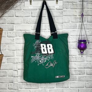 Vintage Nascar Dale Earnhardt Jr. Racing Shoulder Bag Tote 88 Green